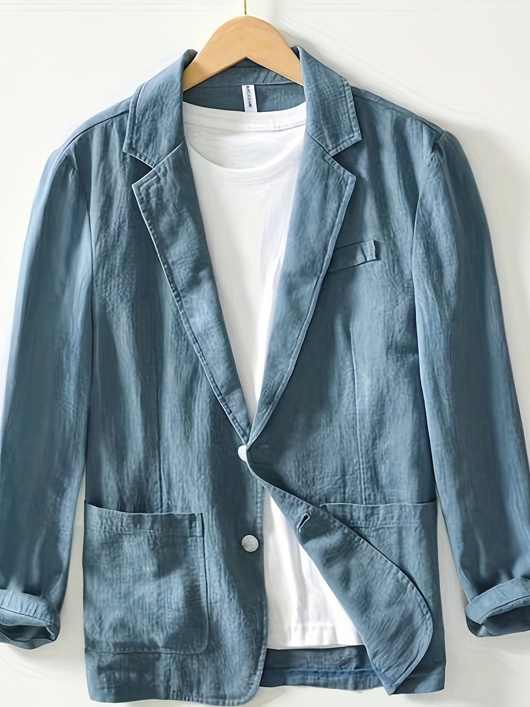 LAPEL COTTON JACKET FOR MEN