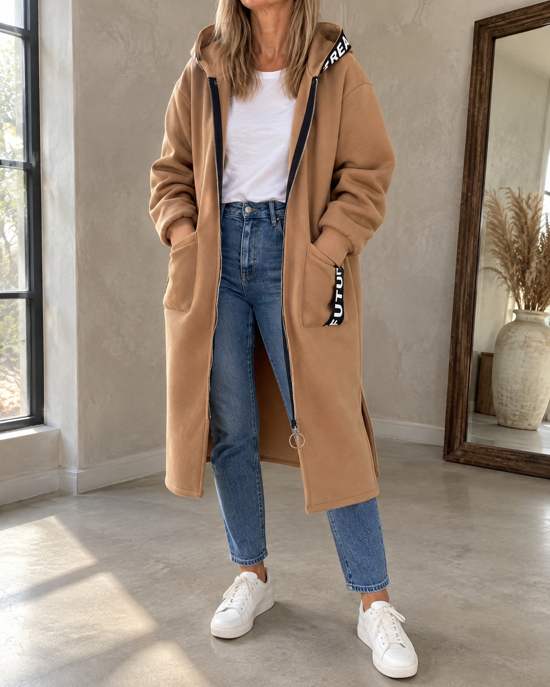 BEAUMONT NICE | MANTEAU LONG À CAPUCHE POUR FEMMES