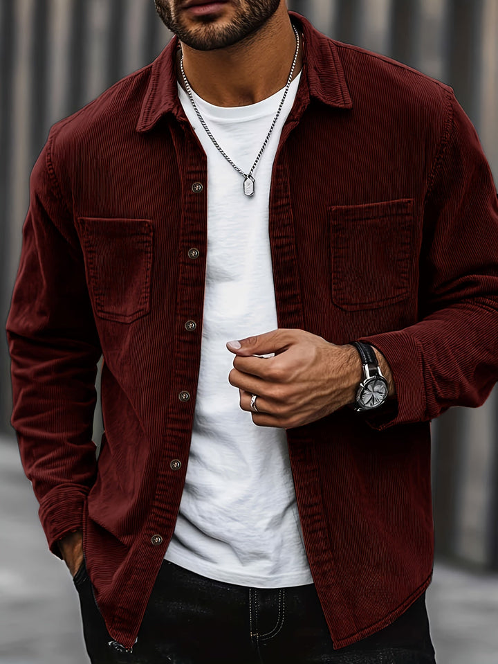 CORDUROY OVERSHIRT FOR MEN