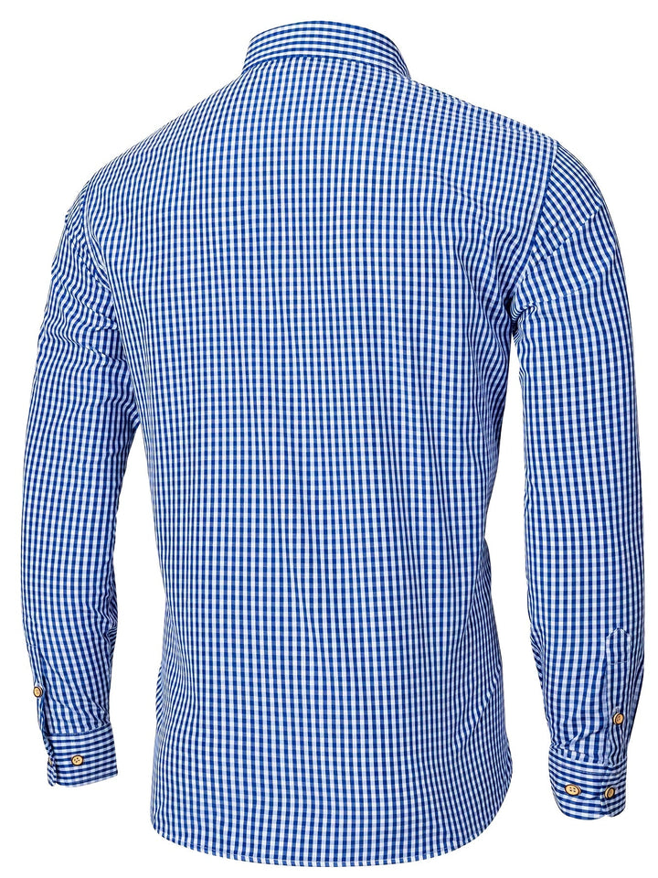 PLAID BUTTON-UP SHIRT FOR MEN