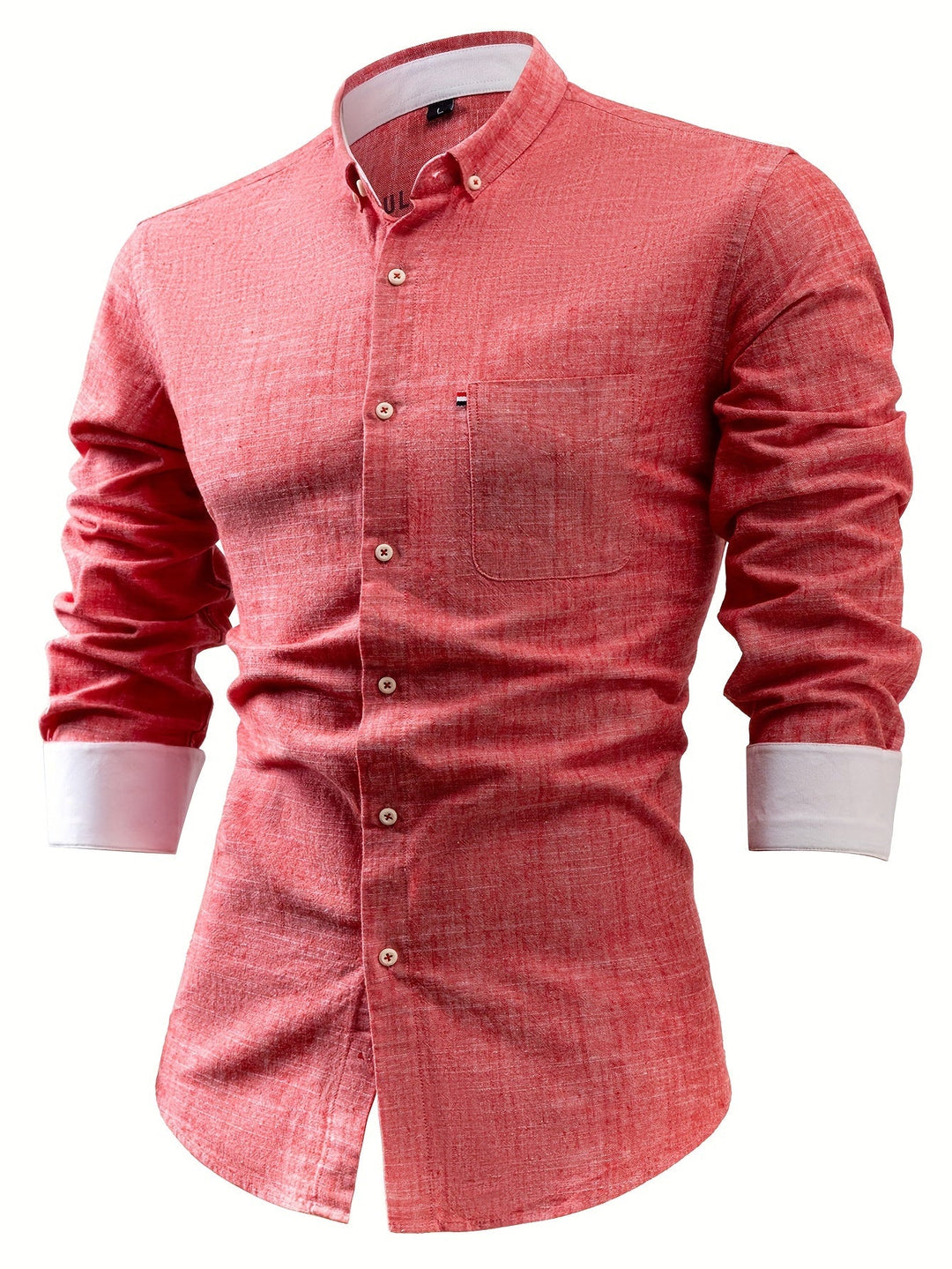 LAPEL COTTON SHIRT FOR MEN