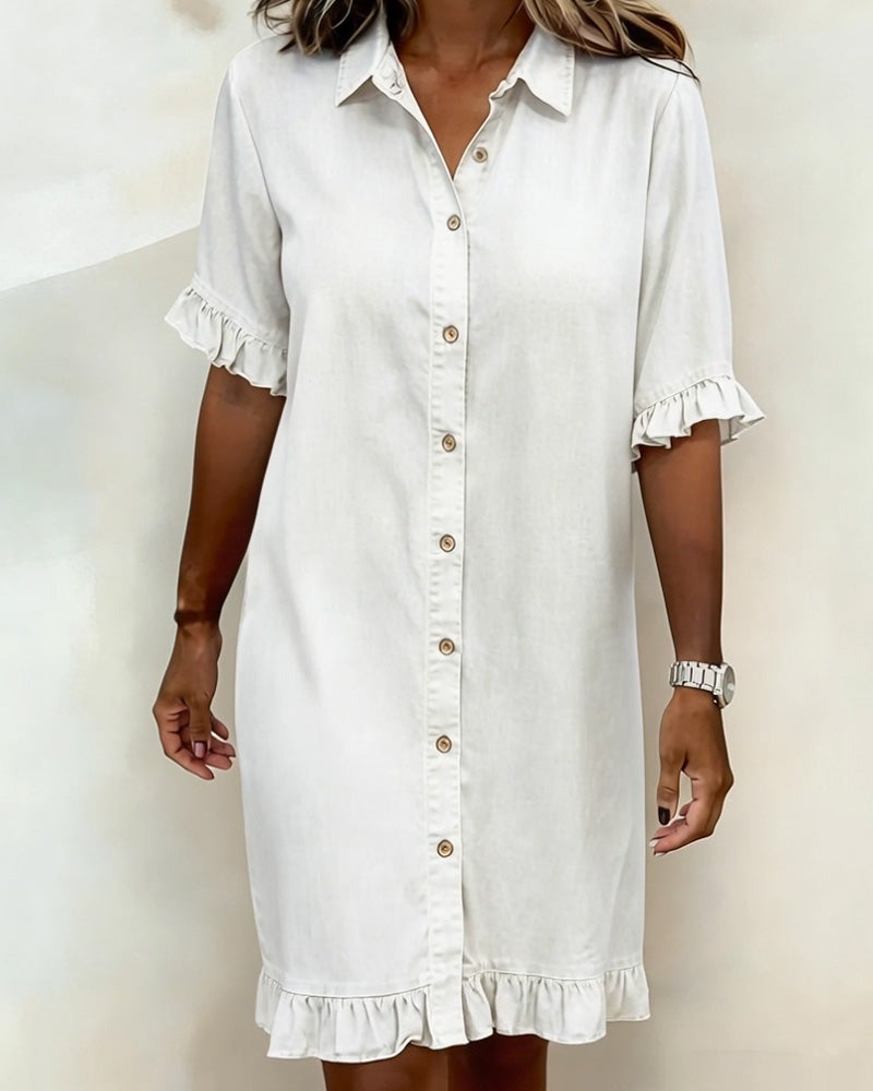 BEAUMONT NICE | ROBE EN DENIM À BOUTONS POUR FEMMES
