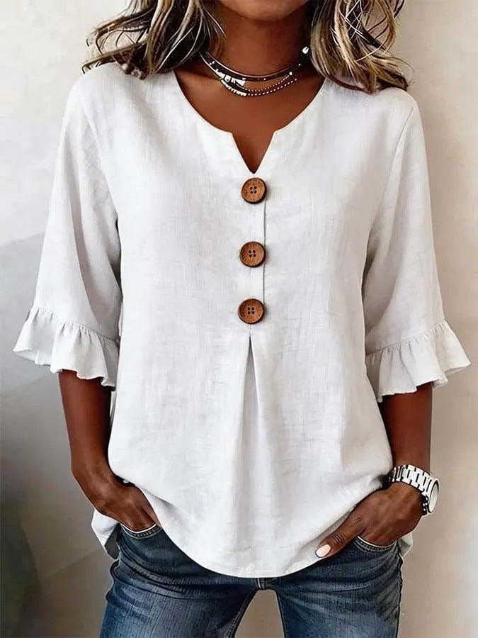 BEAUMONT NICE | BLOUSE À VOLANTS ROMANTIQUE POUR FEMMES