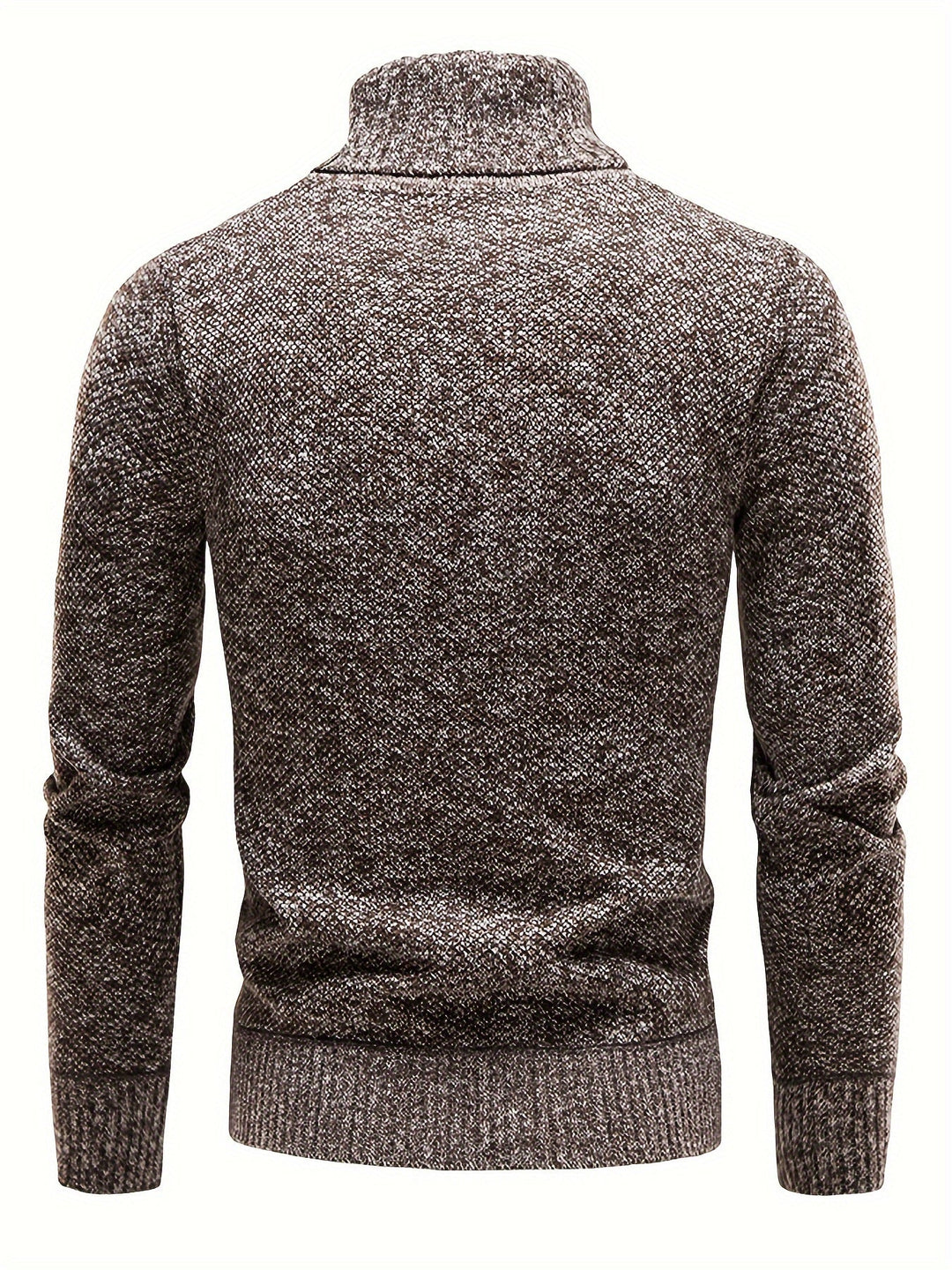 RIB KNIT LAPEL SWEATER FOR MEN