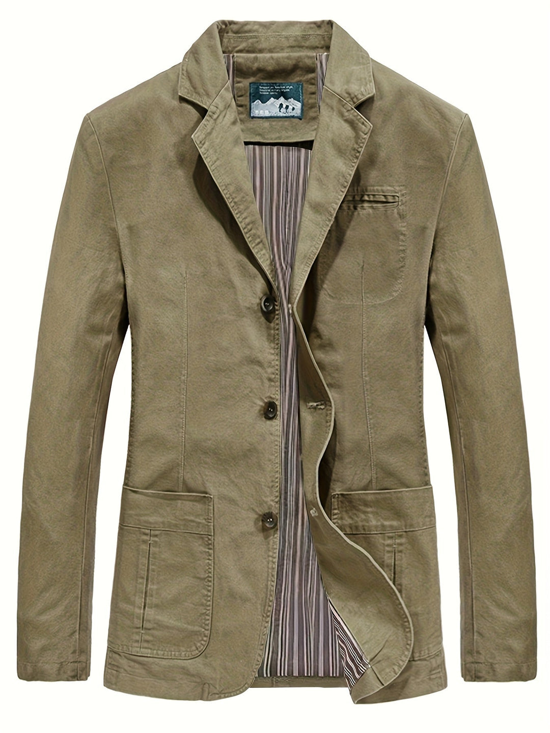 COTTON LAPEL BLAZER FOR MEN