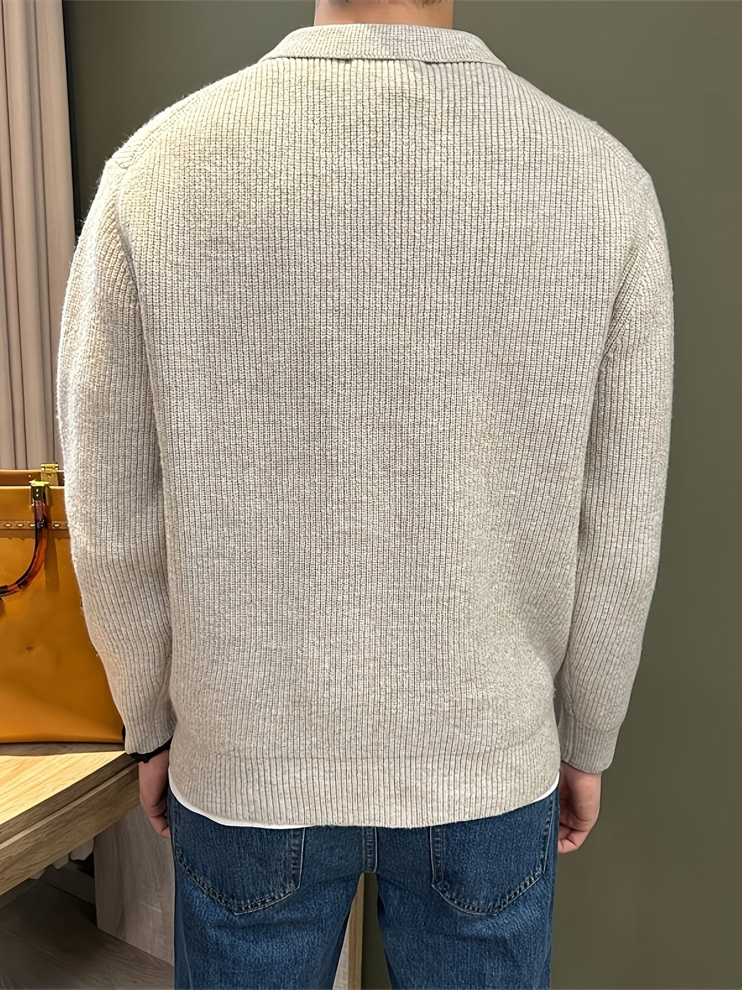RIBBED POLO FOR MEN