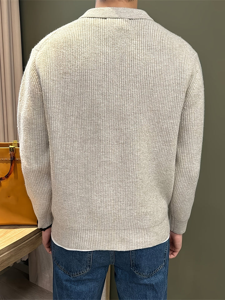 RIBBED POLO FOR MEN