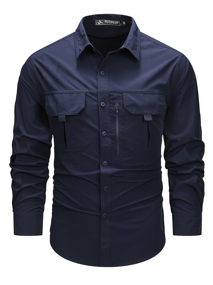 LONG SLEEVE CARGO SHIRT FOR MEN