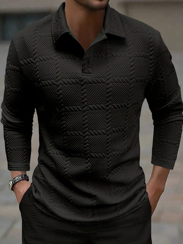 JACQUARD POLO SHIRT FOR MEN