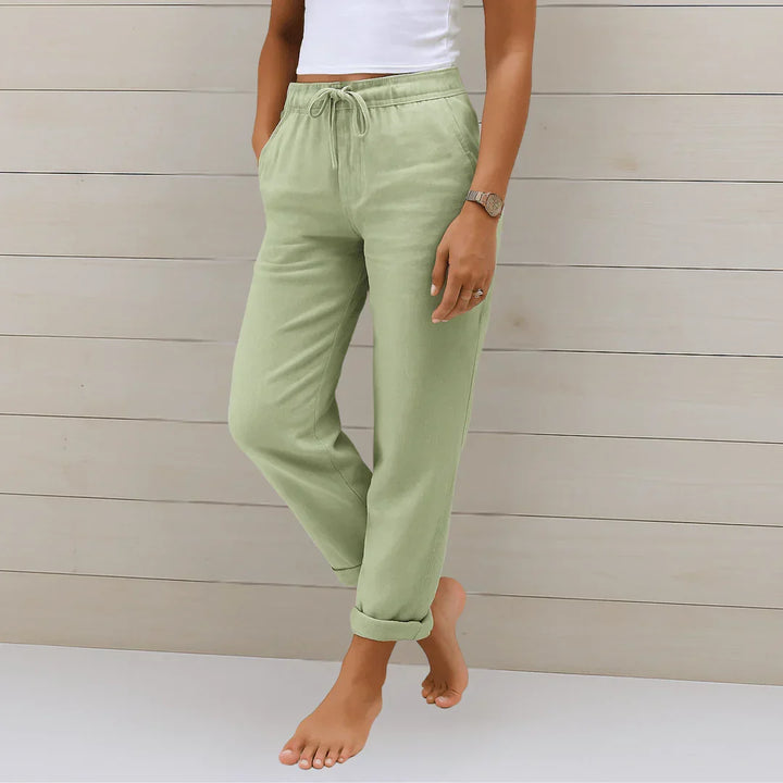 BEAUMONT NICE | PANTALON EN LIN EXTENSIBLE POUR FEMMES