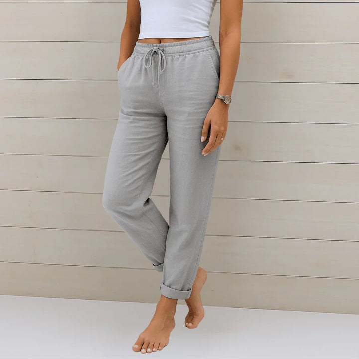 BEAUMONT NICE | PANTALON EN LIN MÉLANGÉ POUR FEMME