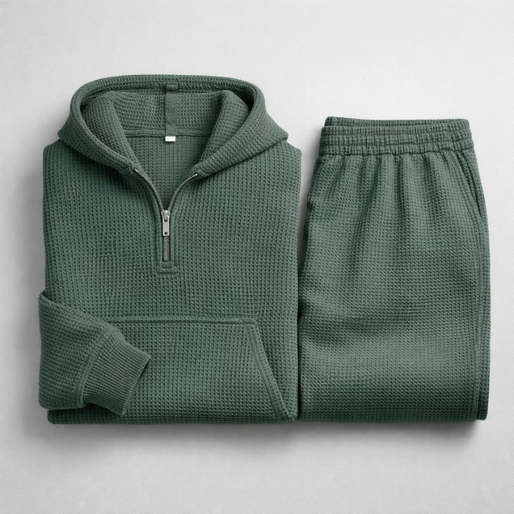 WAFFLE KNIT SET FOR MEN