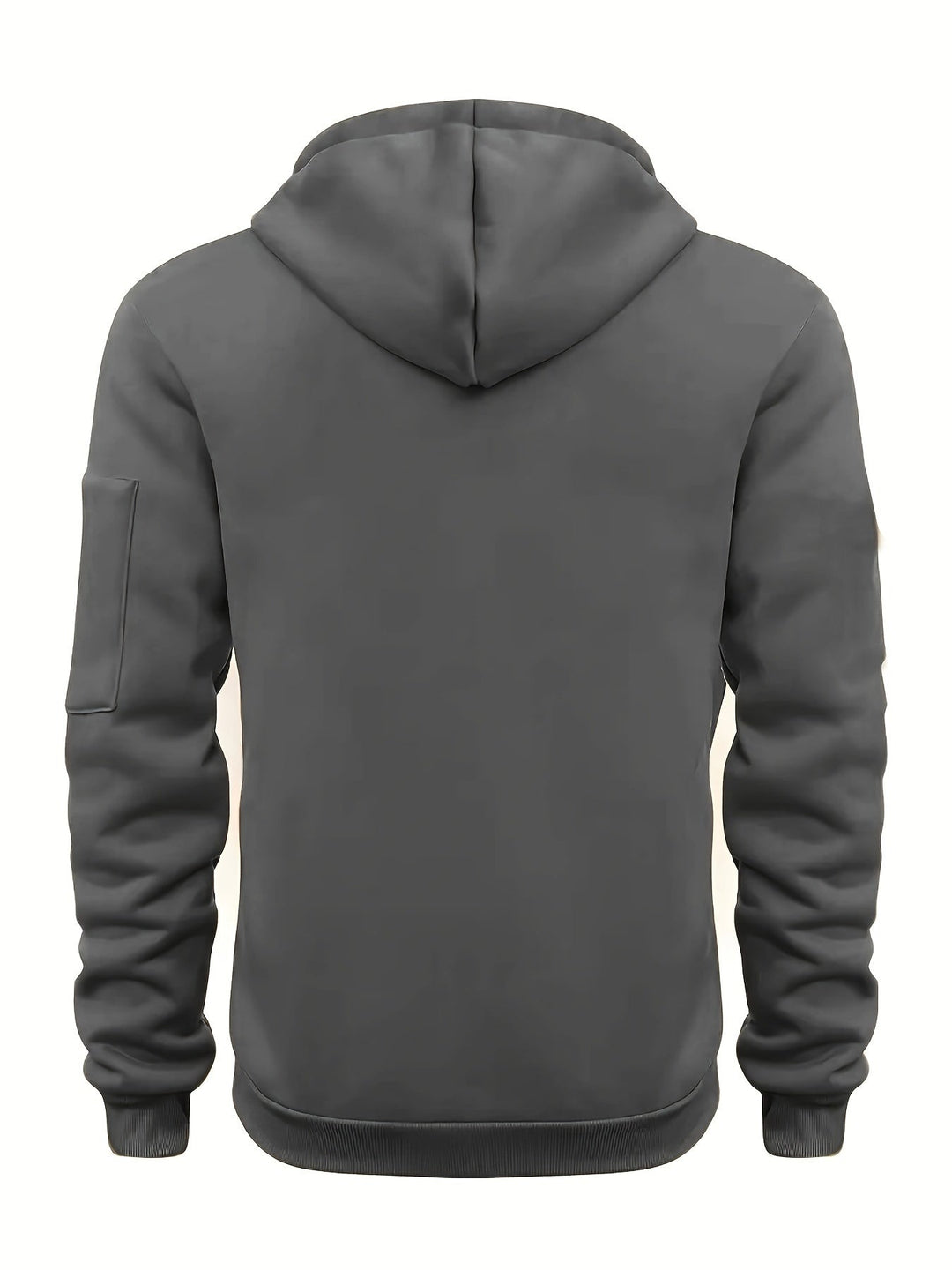 SOLID ZIP HOODIE FOR MEN