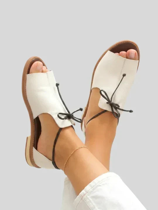 BEAUMONT NICE | SANDALES À LANIÈRES MÉTALLIQUES POUR FEMMES