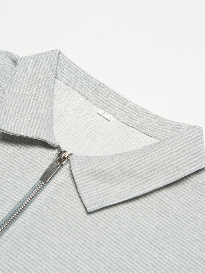 ZIPPER SHORT SLEEVE SHIRT FOR MEN