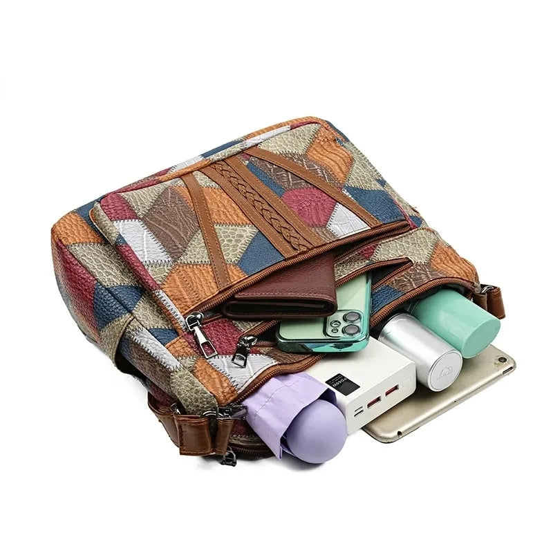 BEAUMONT NICE | SAC PATCHWORK GÉOMÉTRIQUE POUR FEMMES