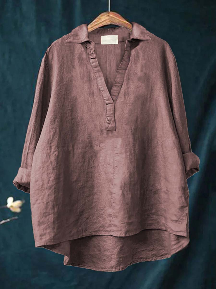 BEAUMONT NICE | BLOUSE COL V POUR FEMMES