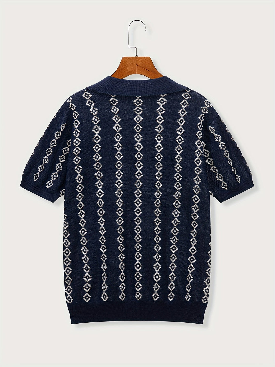 GEOMETRIC KNIT SHIRT FOR MEN
