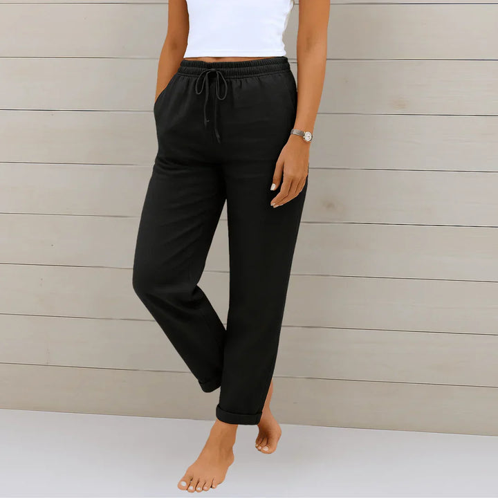 BEAUMONT NICE | PANTALON EN LIN MÉLANGÉ POUR FEMME