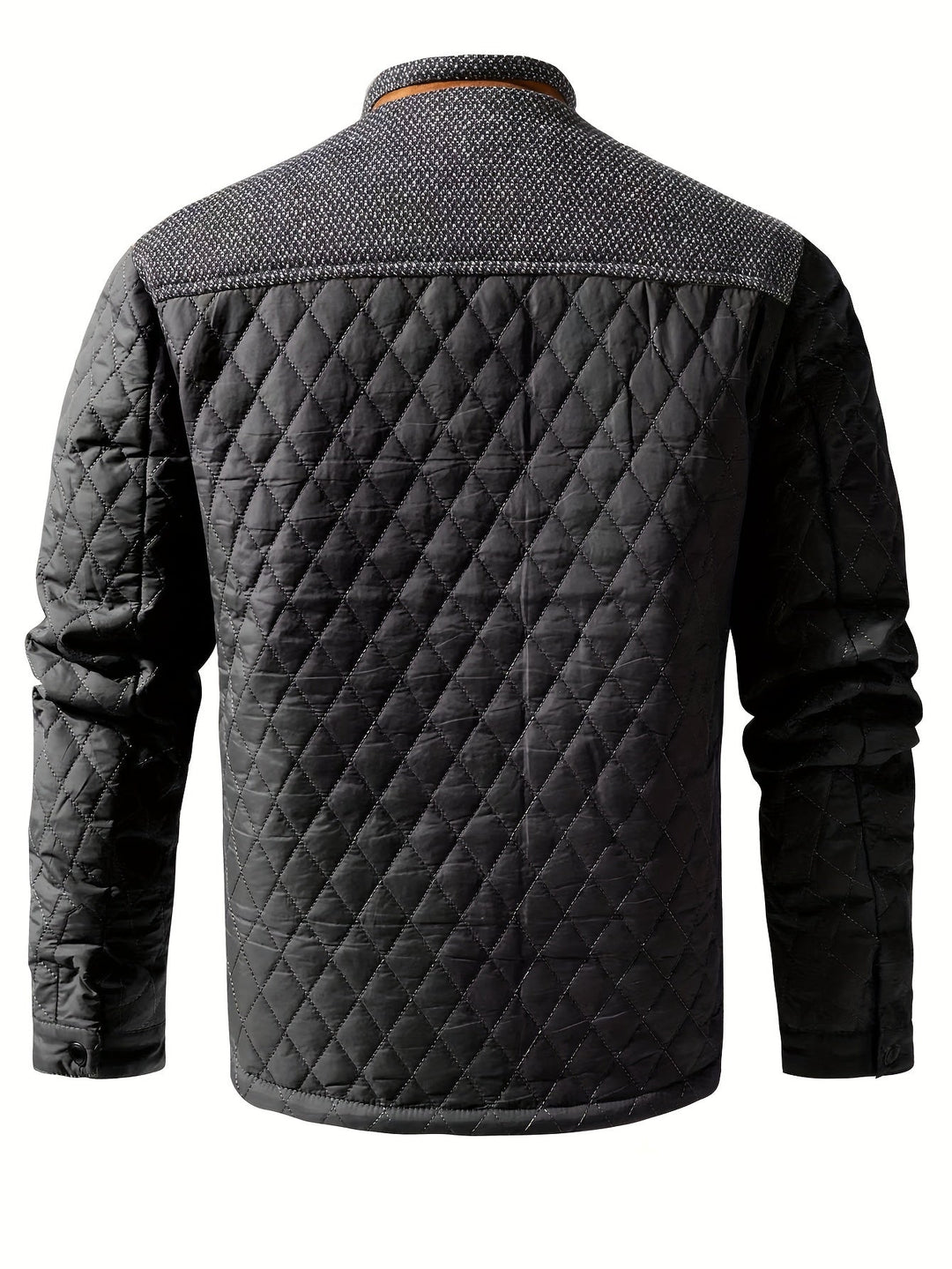 COLOUR BLOCK STAND COLLAR JACKET FOR MEN