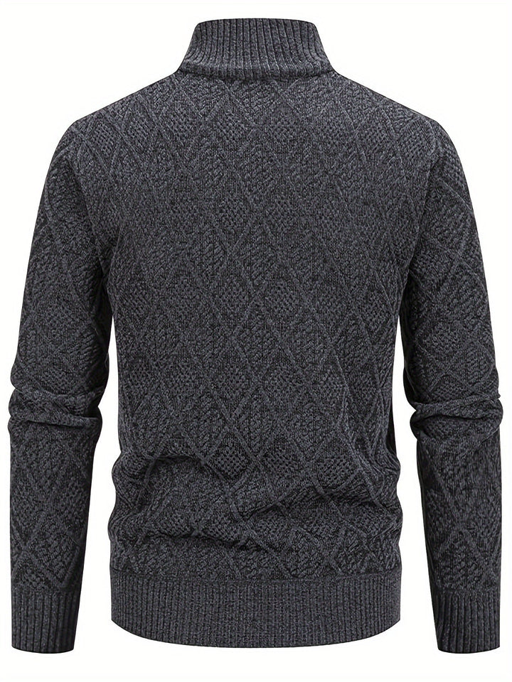 GEOMETRIC KNIT CARDIGAN FOR MEN