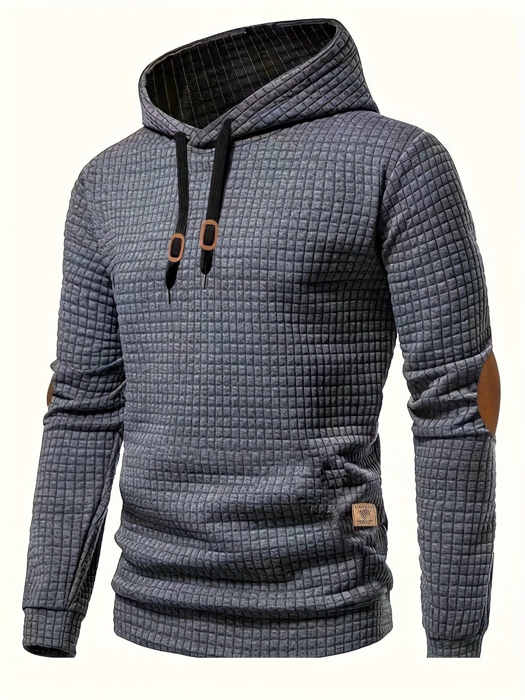 CHECKERED HOODED SWEATSHIRT FOR MEN