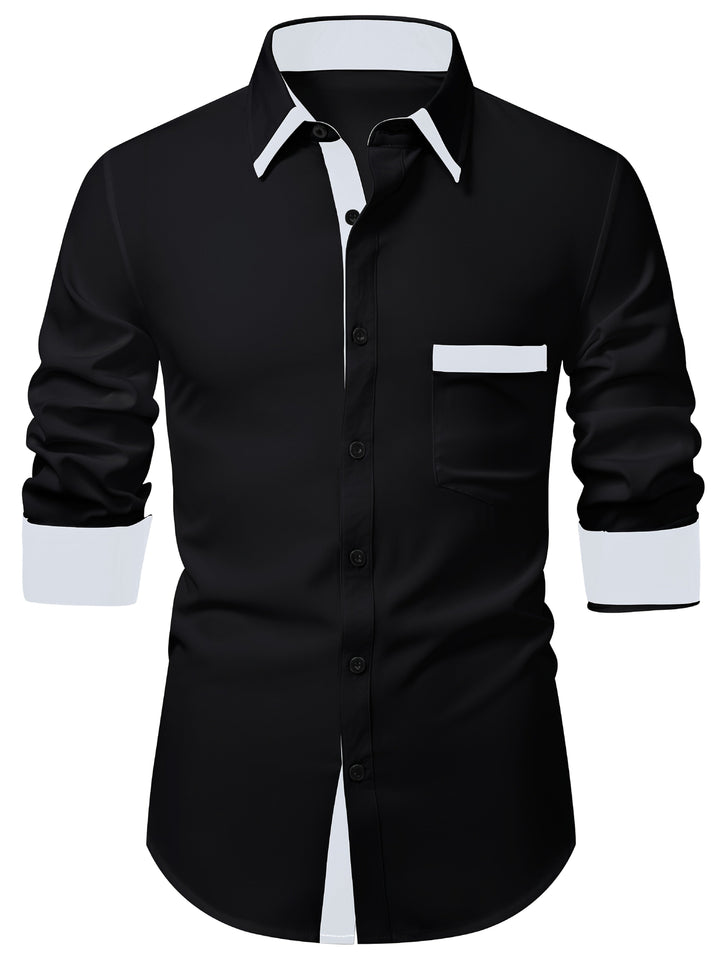 CONTRAST PANEL SHIRT FOR MEN