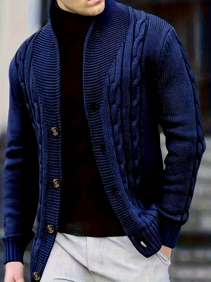 CABLE KNIT PULLOVER SWEATER FOR MEN