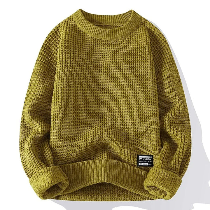 TEXTURED KNIT PULLOVER  FOR MEN