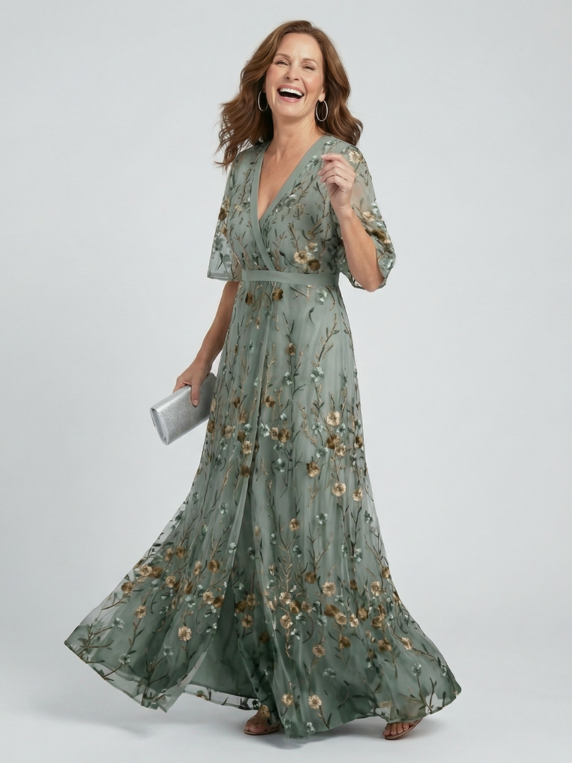 BEAUMONT NICE | ROBE MIDI CHIC EN MOUSSELINE POUR FEMME