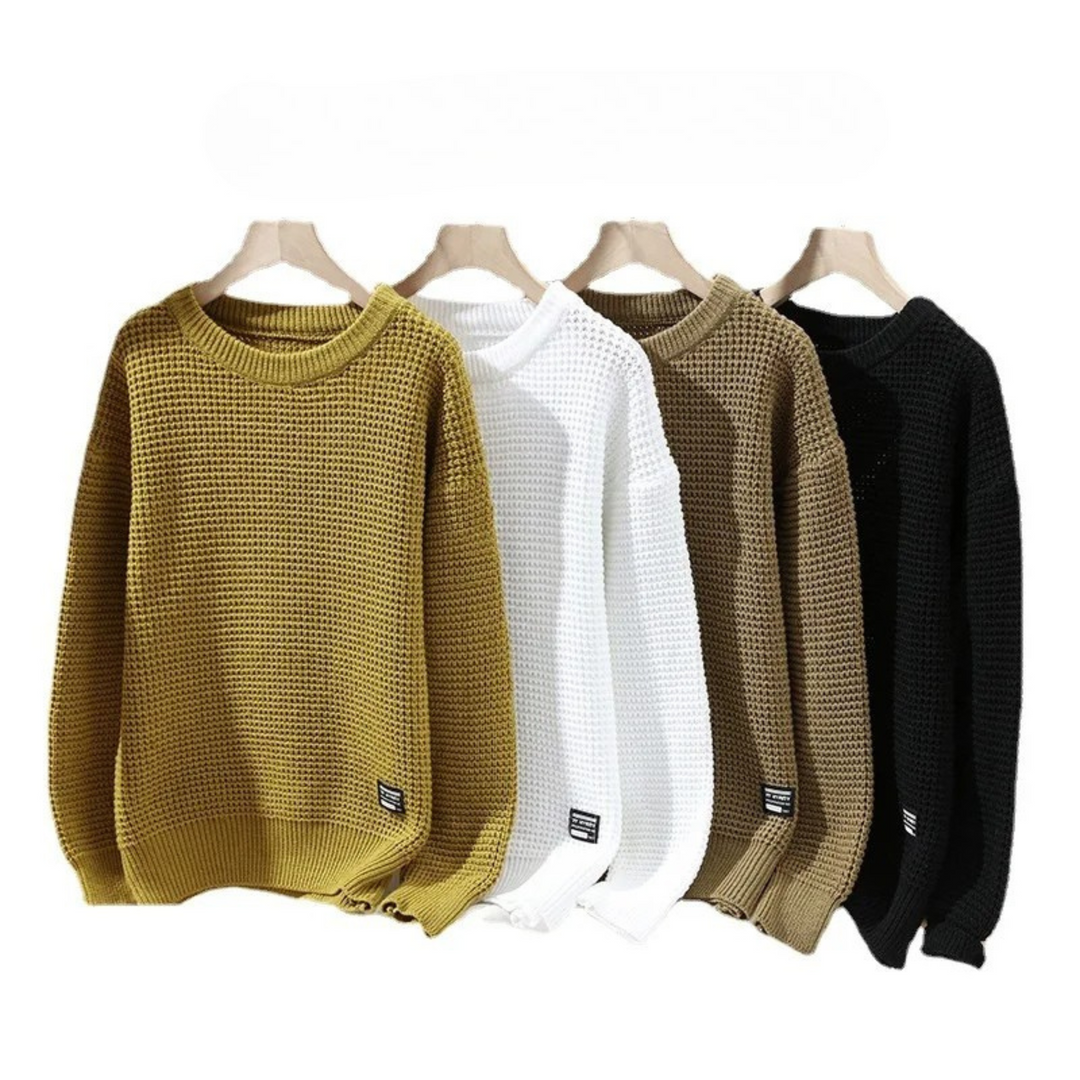 TEXTURED KNIT PULLOVER  FOR MEN