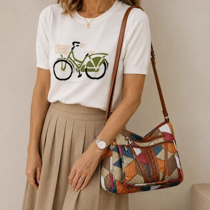 BEAUMONT NICE | SAC PATCHWORK GÉOMÉTRIQUE POUR FEMMES