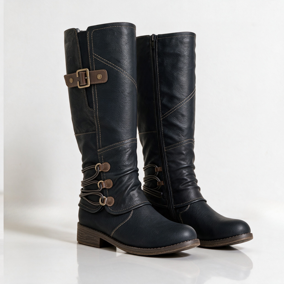 Maristel | Bottes cavalières orthopédiques à cordons