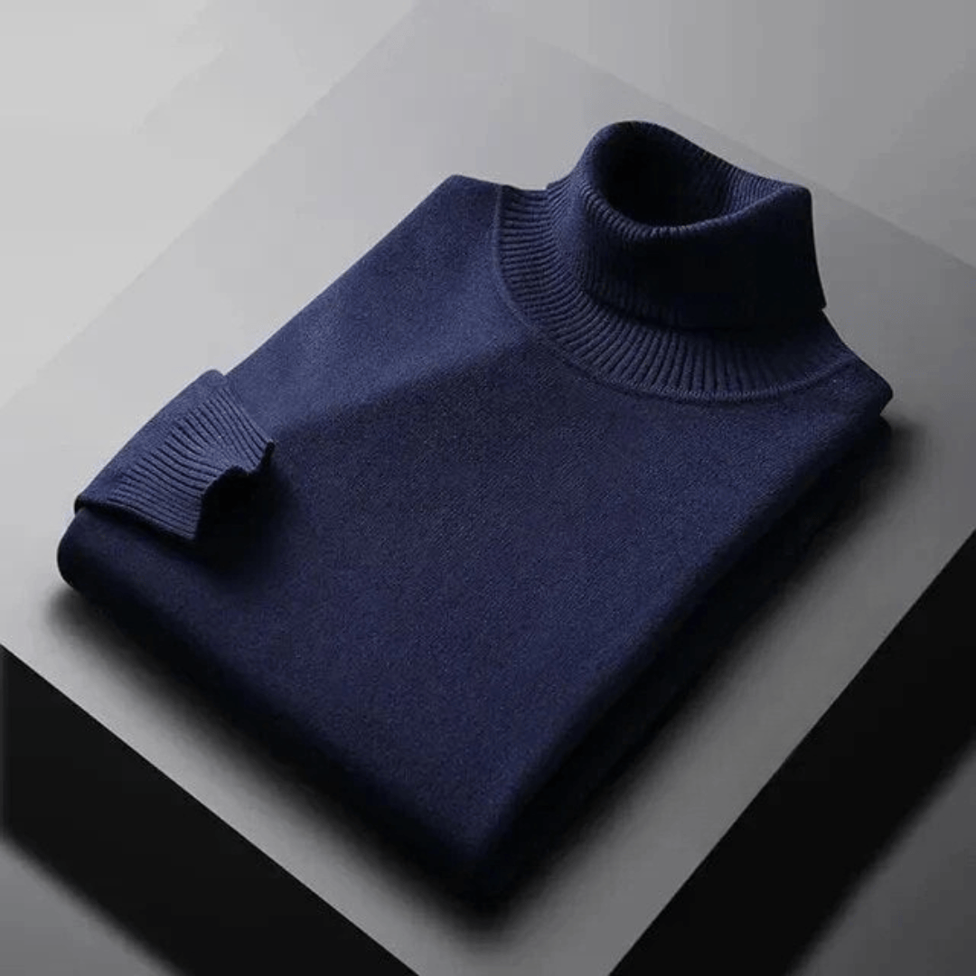 TEXTURED TURTLENECK KNIT FOR MEN