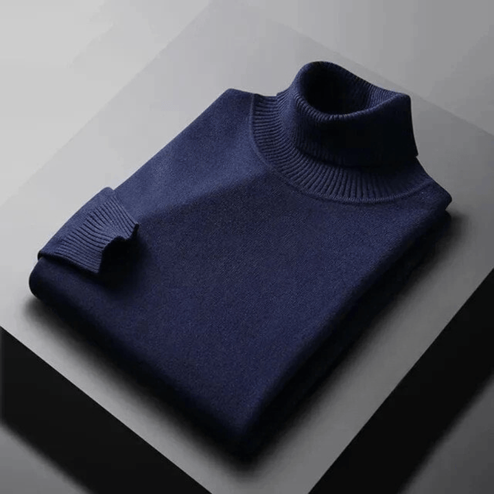 TEXTURED TURTLENECK KNIT FOR MEN