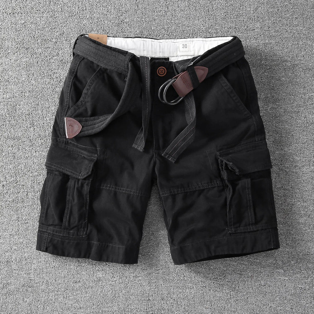 COTTON CARGO SHORTS FOR MEN