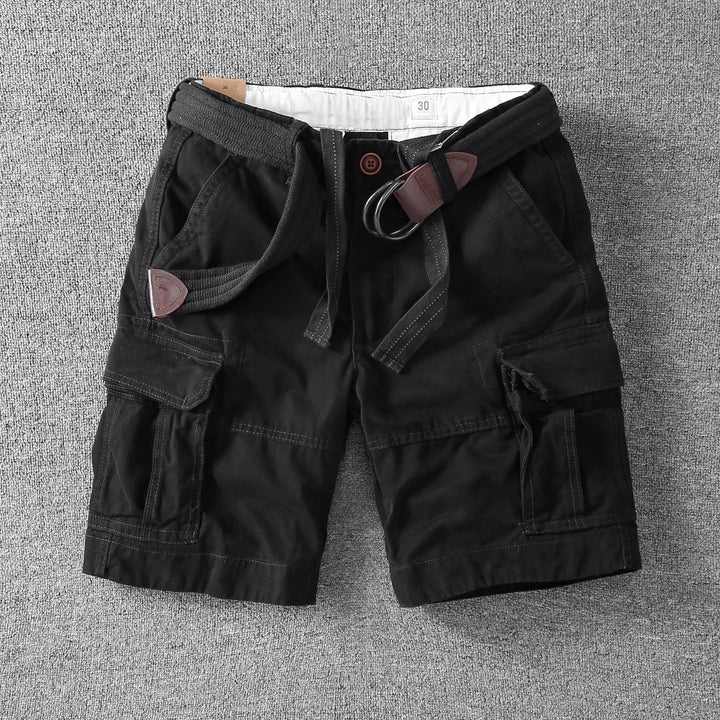 COTTON CARGO SHORTS FOR MEN