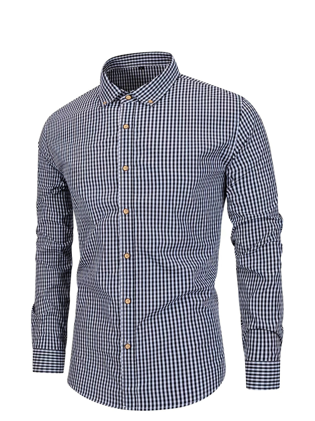 PLAID BUTTON-UP SHIRT FOR MEN
