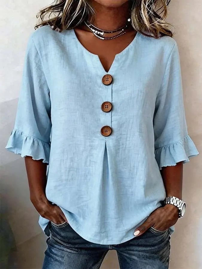 BEAUMONT NICE | BLOUSE À VOLANTS ROMANTIQUE POUR FEMMES
