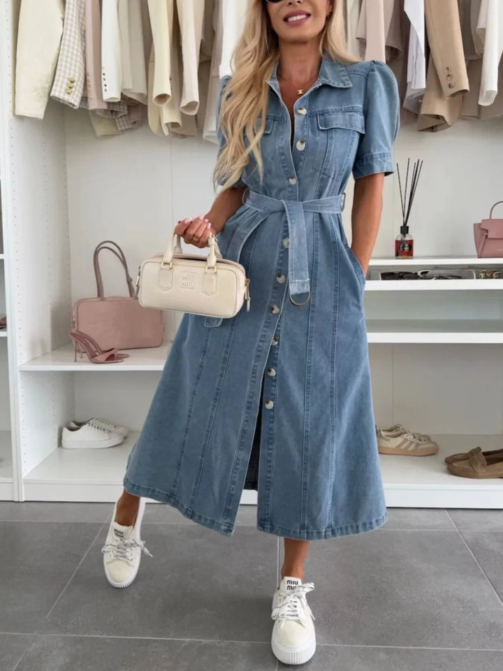 BEAUMONT NICE | ROBE CHEMISE EN DENIM POUR FEMMES