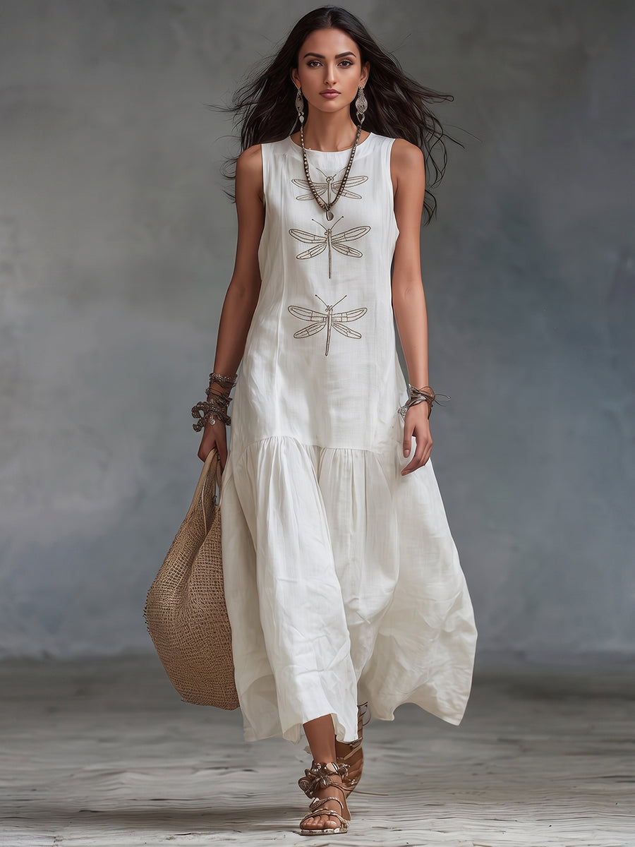 BEAUMONT NICE | CHIC ROBE MAXI SANS MANCHES POUR FEMMES