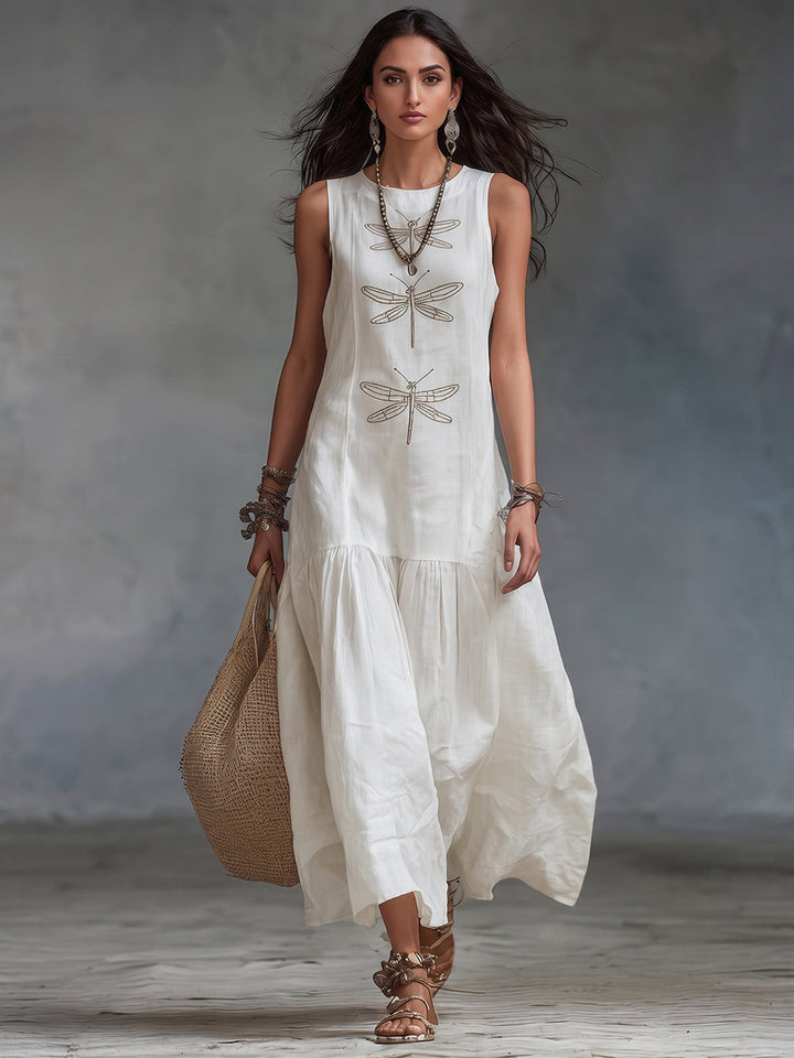 BEAUMONT NICE | CHIC ROBE MAXI SANS MANCHES POUR FEMMES