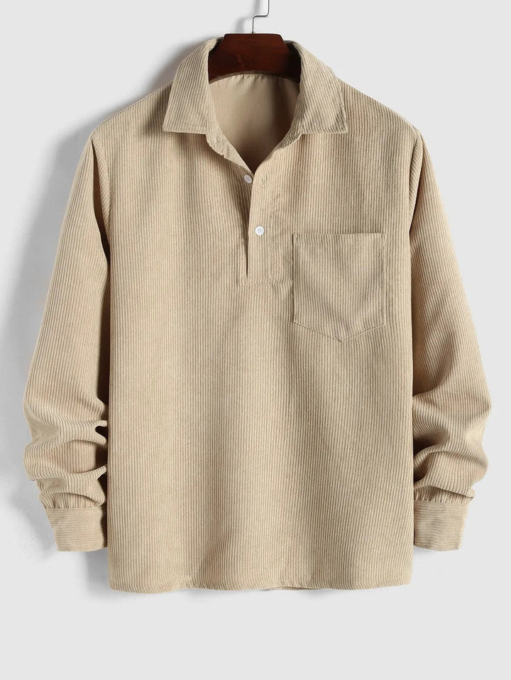 LONG SLEEVE BUTTON-UP SHIRT FOR MEN