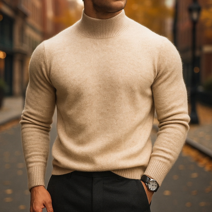 HALF-COLLAR PULLOVER FOR MEN