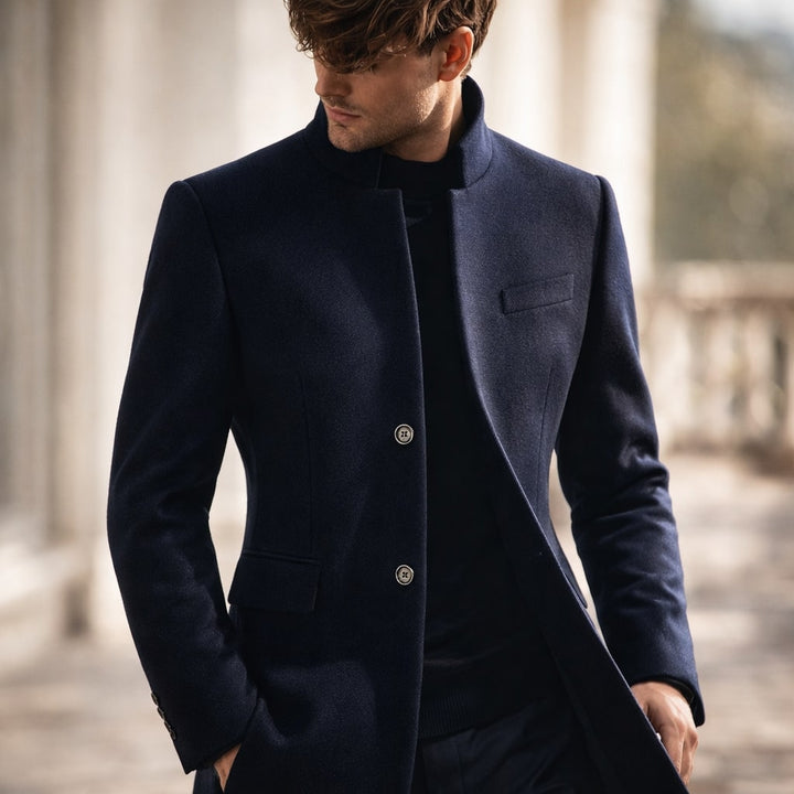 HIGH COLLAR COAT FOR MEN