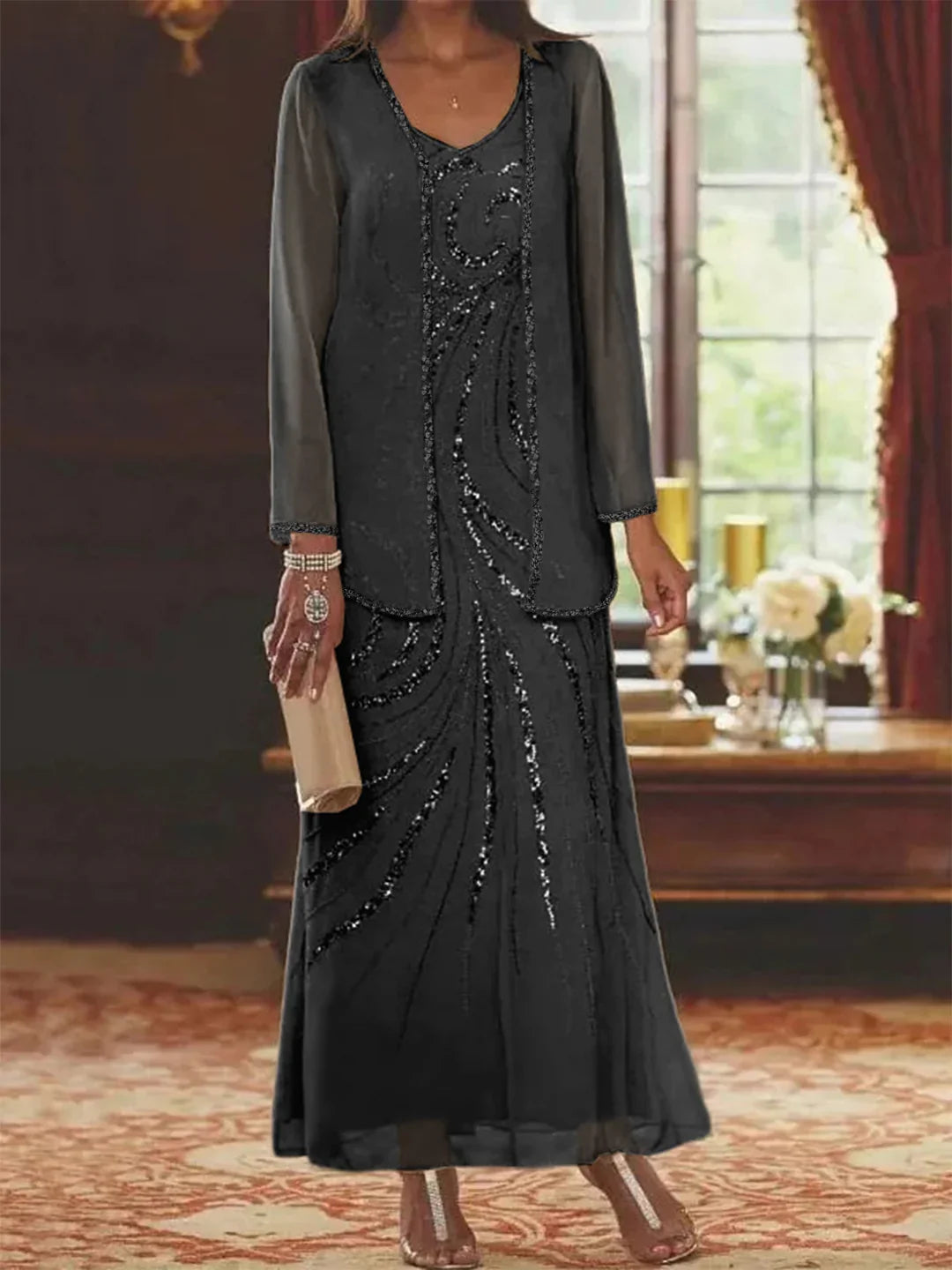 BEAUMONT NICE | ENSEMBLE ROBE EN MOUSSELINE POUR FEMME