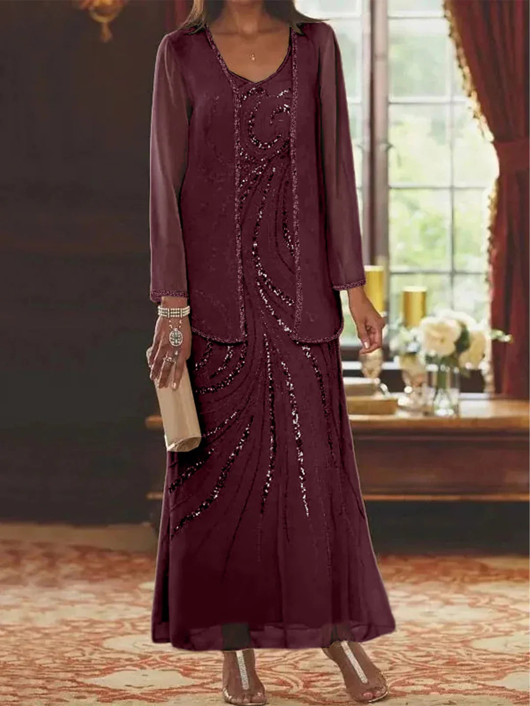 BEAUMONT NICE | ENSEMBLE ROBE EN MOUSSELINE POUR FEMME