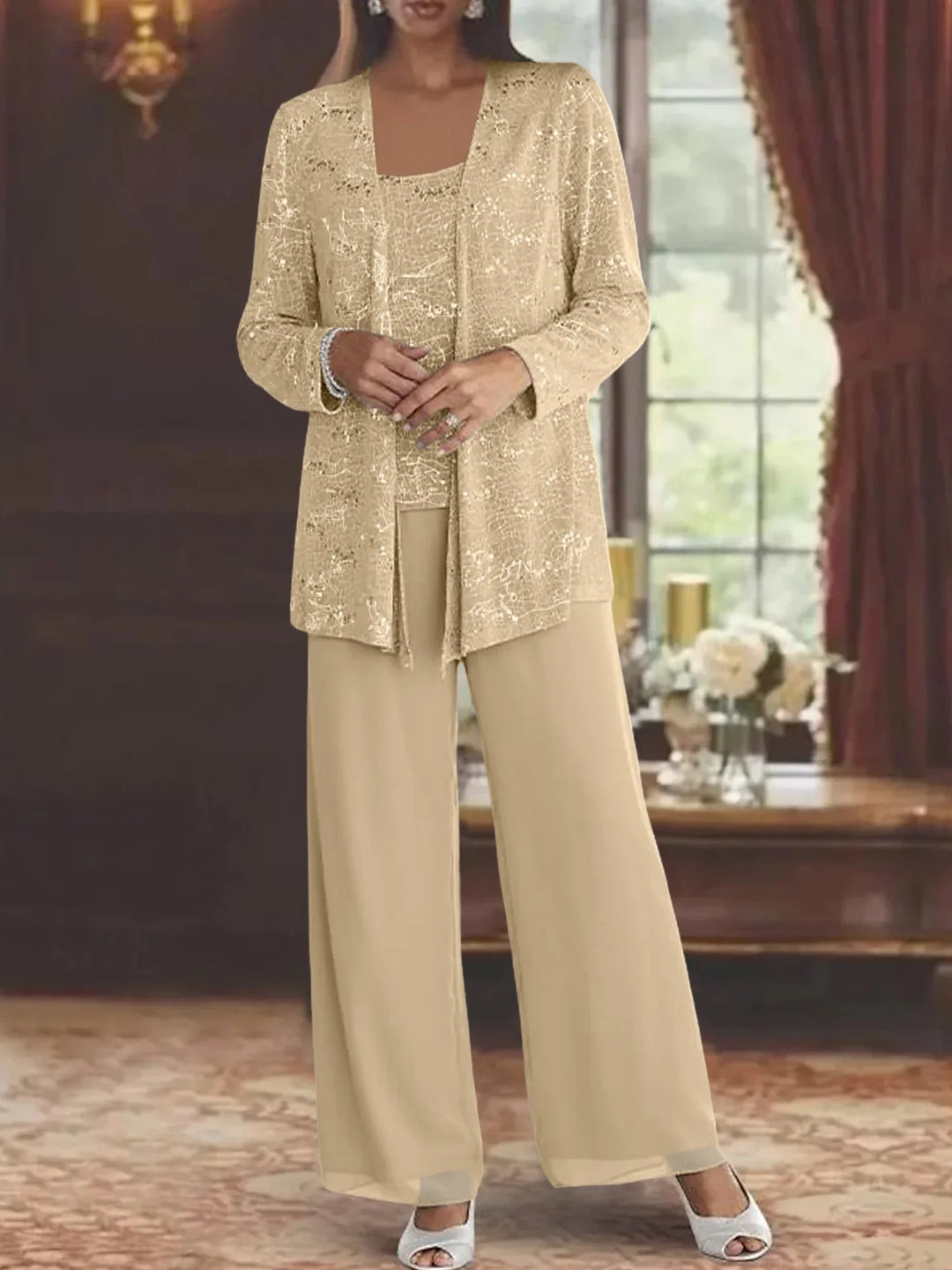 BEAUMONT NICE | ENSEMBLE PANTALON EN MOUSSELINE POUR FEMME