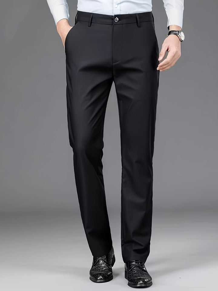 STRAIGHT LEG DRESS TROUSERS FOR MEN
