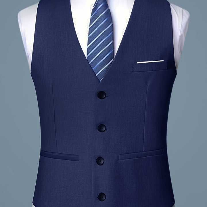 V-NECK SKINNY VEST FOR MEN